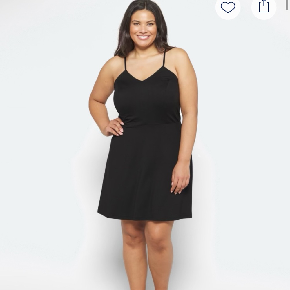 Market & Spruce Black Midi Dress